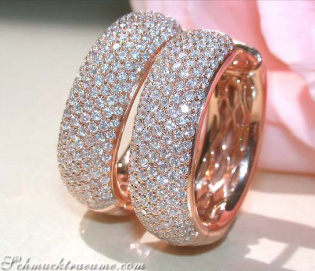 Huge Diamonds Pavé Hoop Earrings
