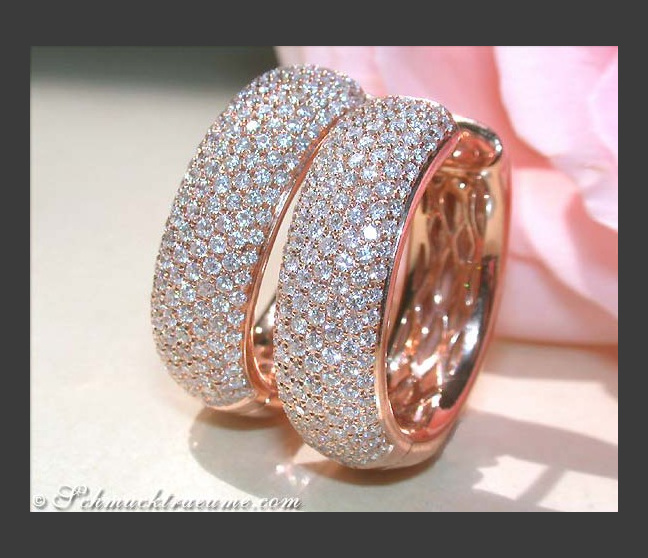Huge Diamonds Pavé Hoop Earrings Huge Diamonds Pavé Hoop Earrings