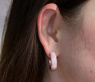 Huge Diamonds Pavé Hoop Earrings