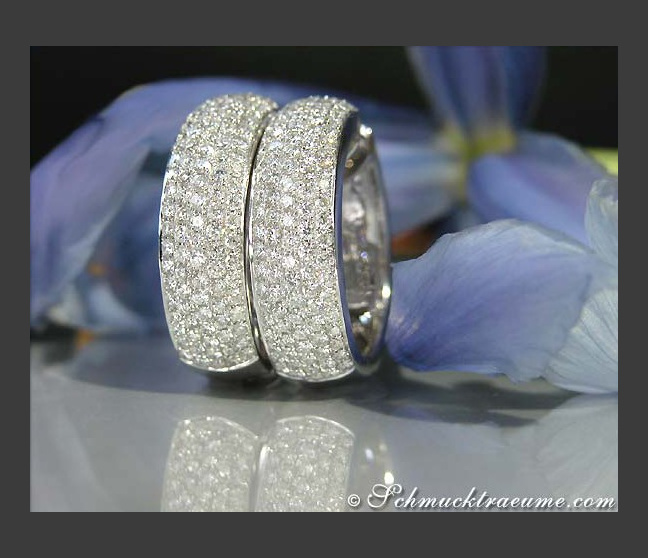 Opulent Diamond Pave Hoop Earrings Opulent Diamond Pave Hoop Earrings