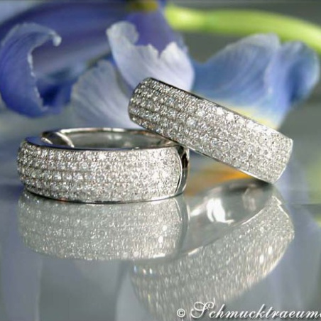 Opulent Diamond Pave Hoop Earrings