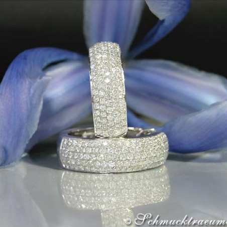 Opulent Diamond Pave Hoop Earrings