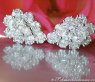 Unique Pear Shaped Diamond Earrings (Illusion Design)