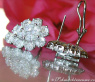Unique Pear Shaped Diamond Earrings (Illusion Design)
