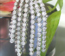 Long Dangling Earrings with Diamonds (Chain Style)