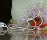 Extra Long Pear Shaped Dangling Earrings with Diamonds (60 mm)