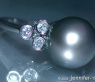 Tahitiperle Ring mit Brillanten
