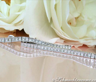 Extra long Princess Diamond Earrings