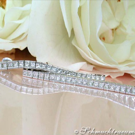 Extra long Princess Diamond Earrings