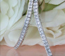 Extra long Princess Diamond Earrings