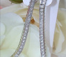 Extra long Princess Diamond Earrings