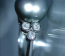 Tahitiperle Ring mit Brillanten