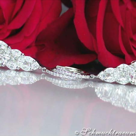 Masterfully Crafted Diamond Earrings (Illusion Design)