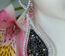 Beautiful Black & White Diamond Dangling Earrings