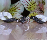 Magnificent Dangling Earrings with Black & White Diamonds