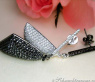 Impressive Black & White Diamond Dangling Earrings