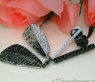 Impressive Black & White Diamond Dangling Earrings