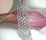 High-end Dangling Earrings with Diamonds (90 mm)