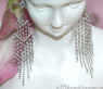 High-end Dangling Earrings with Diamonds (90 mm)