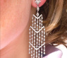 High-end Dangling Earrings with Diamonds (90 mm)