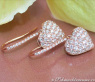 Delicate Diamond Heart Earrings