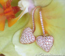 Delicate Diamond Heart Earrings