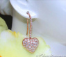 Delicate Diamond Heart Earrings