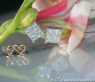 Finest Princess Diamond Stud Earrings (1,22 ct.)