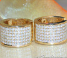 Exquisite Diamond Hoop Earrings in Yellow gold 18k