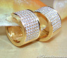 Exquisite Diamond Hoop Earrings in Yellow gold 18k