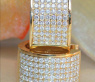 Exquisite Diamond Hoop Earrings in Yellow gold 18k