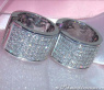 Exquisite Diamond Hoop Earrings in White gold 18k