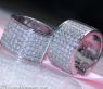 Exquisite Diamond Hoop Earrings in White gold 18k
