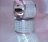 Exquisite Diamond Hoop Earrings in White gold 18k