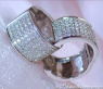 Exquisite Diamond Hoop Earrings in White gold 18k