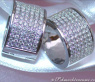 Exquisite Diamond Hoop Earrings in White gold 18k