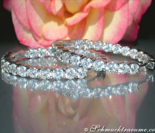 Impressive Diamond Hoop Earrings (9,06 ct.)