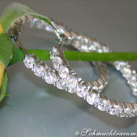 Impressive Diamond Hoop Earrings (9,06 ct.)