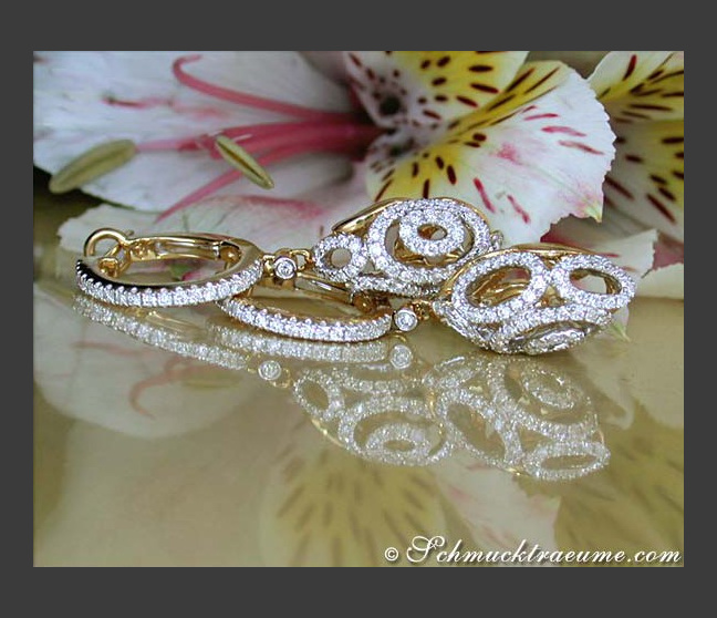 Magnificent Diamond "Egg" Earrings Magnificent Diamond "Egg" Earrings