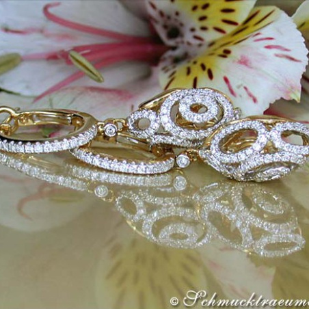 Magnificent Diamond "Egg" Earrings