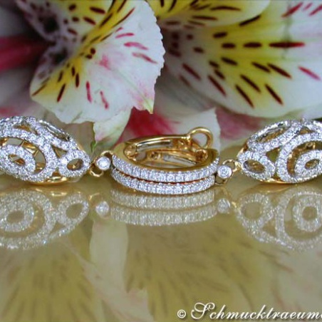 Magnificent Diamond "Egg" Earrings
