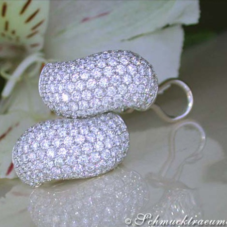 Wavy Diamond Earrings