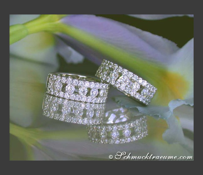 Elegant Diamond Hoop Earrings Elegant Diamond Hoop Earrings