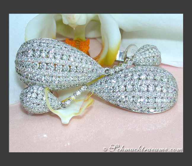 Extra long Diamond Dangling Earrings Extra long Diamond Dangling Earrings