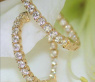 Classic Diamond Hoops in Yellow gold 14k