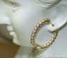Classic Diamond Hoops in Yellow gold 14k