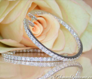 Amazing Diamond Hoop Earrings (Ø 33 mm)