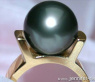 Massive Tahitian Pearl Ring in Yellow gold 14k