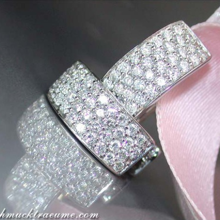 Stately Diamond Huggie Earrings