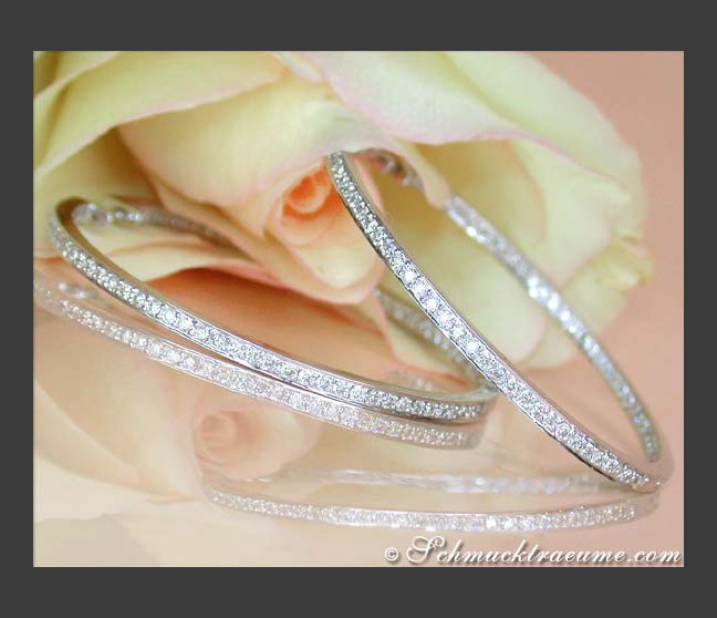 Pretty Diamond Hoops (Ø 45 mm) Pretty Diamond Hoops (Ø 45 mm)